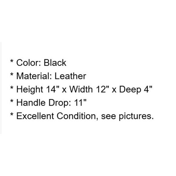 Michael Kors Bag Womens Black Pebbled Leather Tote Handbag Charm Double Handle - Picture 4 of 14